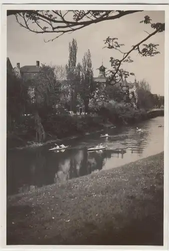 (F8713) Orig. Foto Erfurt, Kanuten a.d. Flutgraben, 1932