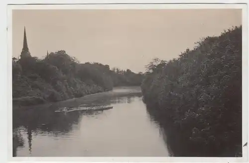 (F8710) Orig. Foto Erfurt, Kanuten a.d. Flutgraben, 1932