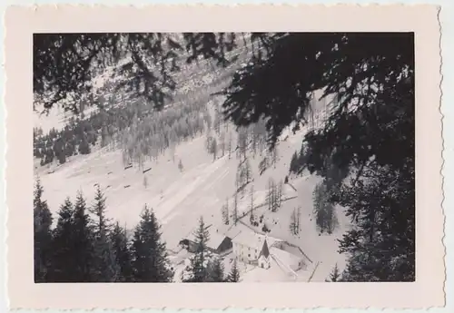 (N641) 2x Orig. Foto, Winterimpressionen, Berge, 1940er