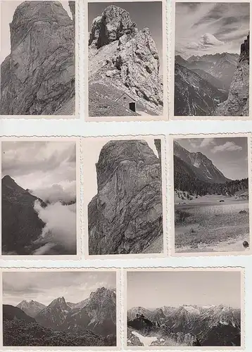 (N626) 24x Orig. Foto, Berge, Berglandschaft, 1940er