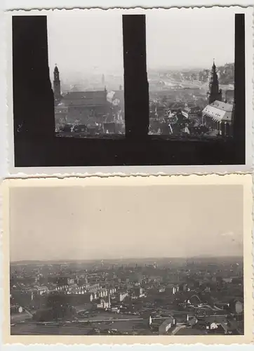 (N522) 3x Orig. Foto, Heidelberg, Panorama, 1930er / 40er