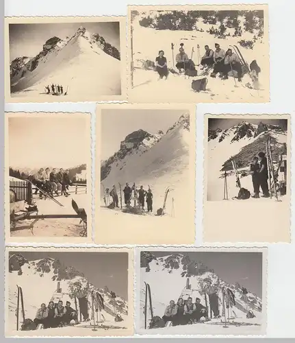 (N367) 8x Orig. Foto, Bergtour zur Kesselspitze, 1940er