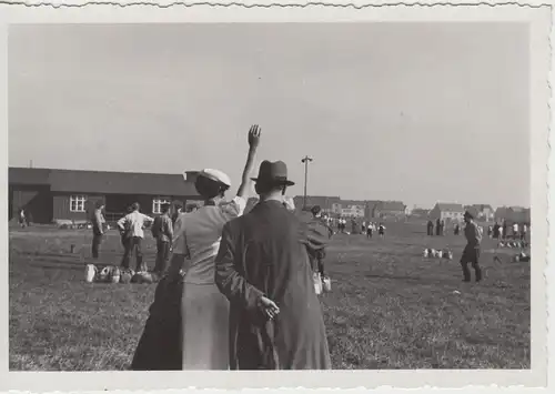 (F8514) Orig. Foto Erfurt, a.d. Feld kurz nach Start der Ballone, Wettfahrt d. B