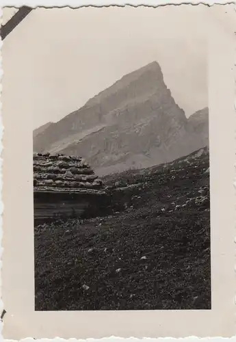 (F8420) Orig. Foto Aufstieg Hocheck Mittelspitze 1937