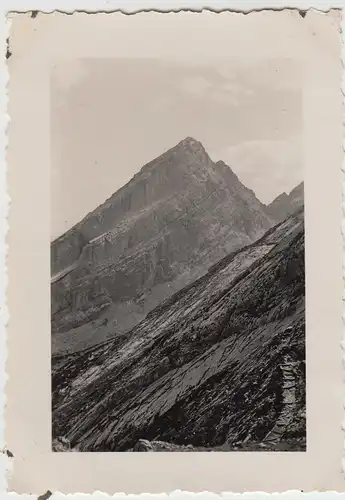 (F8417) Orig. Foto Aufstieg Hocheck Mittelspitze 1937