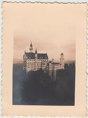 (F8394) Orig. Foto Schloss Neuschwanstein 1935
