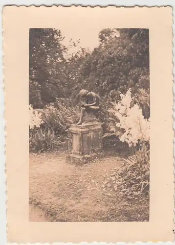 (F8393) Orig. Foto Insel Mainau im Bodensee, Statue 1935