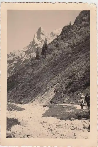 (F8376) Orig. Foto Hochalm bei Eibsee, Partie 1935