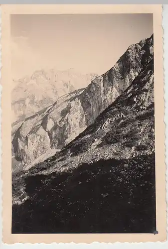 (F8370) Orig. Foto Garmisch Grainau, Partie Felsen 1934