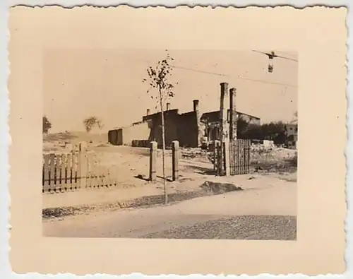 (F836) Orig. Foto zerstörtes Haus, 2.WK, 1940er