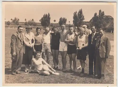 (F8351) Orig. Foto Anzag Sportfest in Mannheim, auf dem Sportplatz 6.6.1937