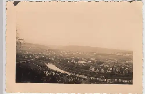 (F8332) Orig. Foto Saarbrücken, Blick auf die Stadt 1937