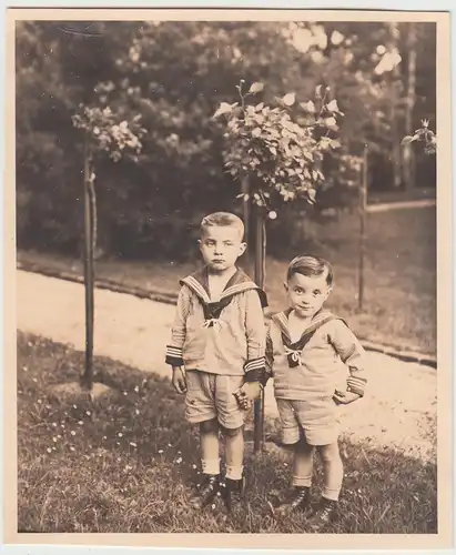 (F8274) Orig. Foto Gottesberg, Boguszów, Geschwister Friedelieb u. Hans Harnisch