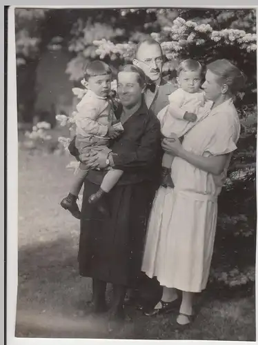 (F8247) Orig. Foto Familie Harnisch mit Kindern Hans und Friedelieb in Gottesber