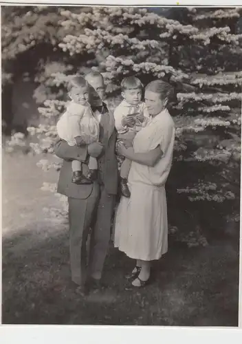 (F8246) Orig. Foto Familie Harnisch mit Kindern Hans und Friedelieb in Gottesber