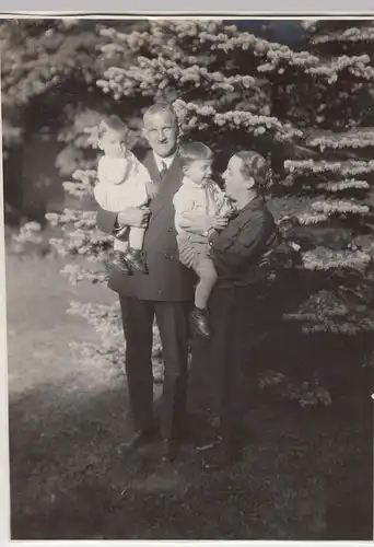 (F8244) Orig. Foto Familie Harnisch mit Kindern Hans und Friedelieb in Gottesber