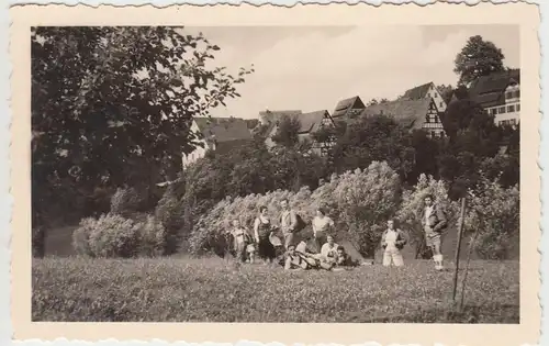 (F8178) Orig. Foto Siegersdorf (Schnaittach), Wandergruppe 1935