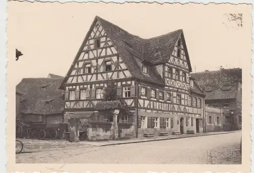 (F8165) Orig. Foto Zirndorf, großes Fachwerkhaus 1935