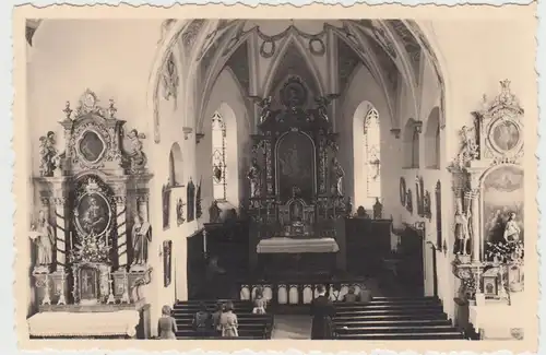 (F8155) Orig. Foto Törwang, Inneres der Kirche 1935