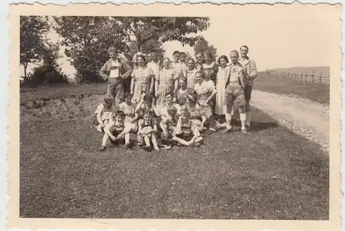 (F8083) Orig. Foto Prethalmühle, Wanderer Rast 1935