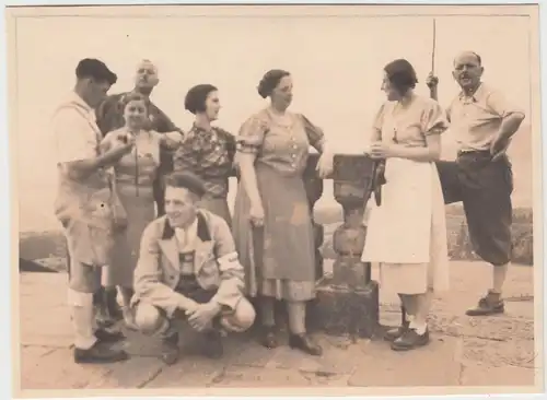 (F8039) Orig. Foto Kreuzberg / Rhön, Personengruppe 1935