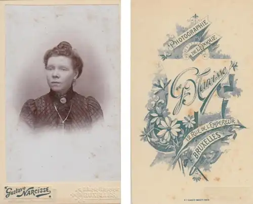 (F8) Original Foto um 1900 Frau (Kabinettfoto)