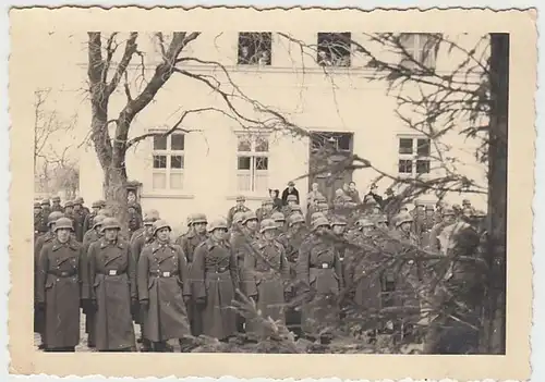 (F798) Orig. Foto Chieming (Bay), Wehrmacht-Soldaten b. Heldengedenkfeier 1942