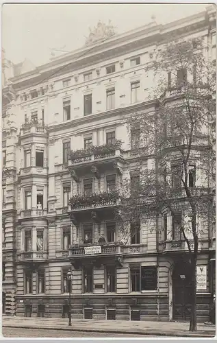 (F7919) Orig. Foto großes städt. Wohnhaus m. Lotterie, Frankfurt a.M.? o. Magdeb