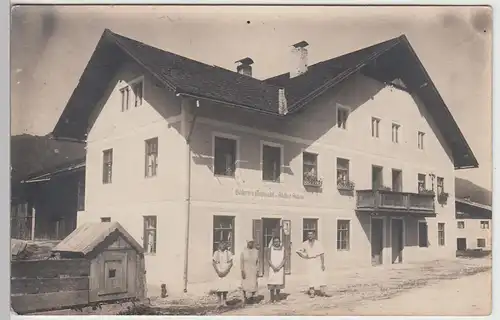 (F7893) Orig. Foto Auerbach (Oberpfalz) (?) Bäckerei Adalbert Wilhelm, 1920er