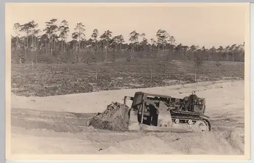 (F7880) Orig. Foto Planierraupe bei der Arbeit