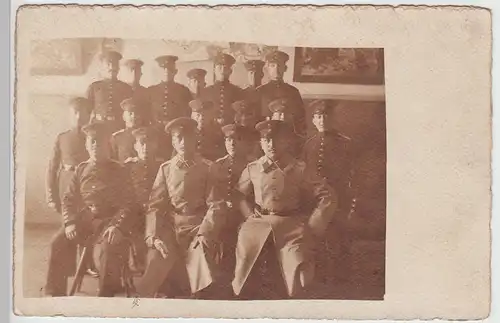 (F7876) Orig. Foto Hamburg Altona, Soldaten, Offiziere im Raum, 1909
