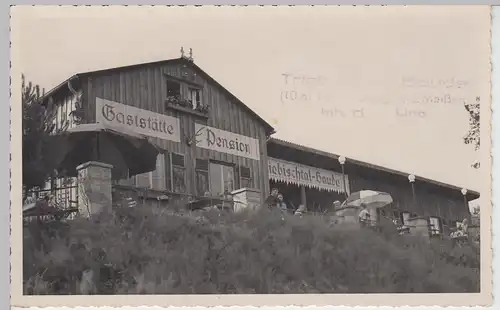 (F7871) Orig. Foto Meißen, Triebischtal, Triebischtal-Baude, 1940/50er