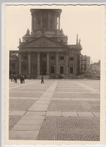 (F7862) Orig. Foto zerstörtes Berlin 1940/50er, Französischer Dom