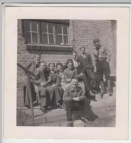 (F780) Orig. Foto Personengruppe "Andenken an das Arbeitsdienstlager"
