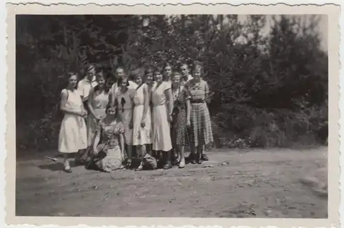 (F7786) Orig. Foto Fahrt nach Grüna zum Totenstein, um 1933