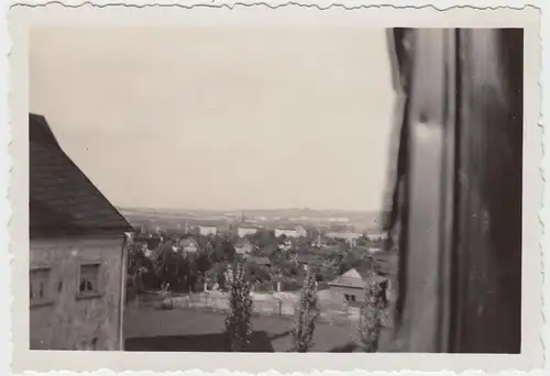 (F7778) Orig. Foto Chemnitz, Blick a.d. Fenster nach dem Zeisigwald, 1933