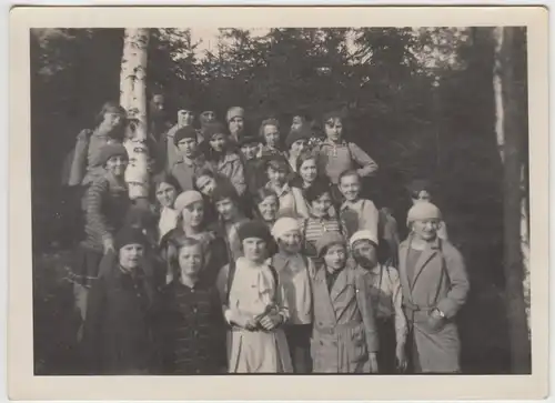 (F7754) Orig. Foto Mädchen vom Landheim Deutscheinsiedel im Sternmühlental 1929