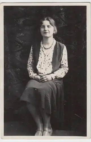 (F7746) Orig. Foto Porträt junge Frau Marianne Scheffler 1931