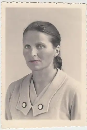 (F7593) Orig. Foto Porträt einer Frau Regine Reinhardt 1940er