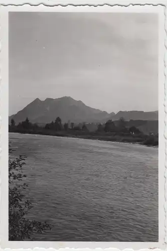 (F7542) Orig. Foto Altstädten (Sonthofen), Blick über Iller zum Grünten 1942