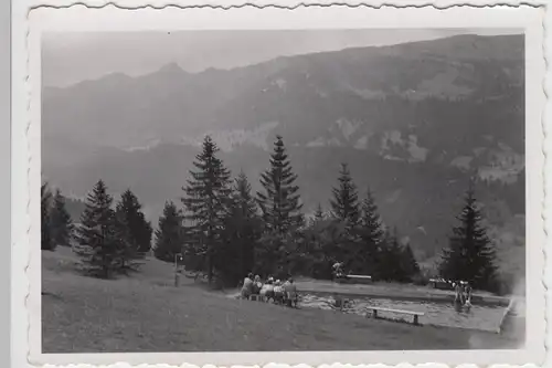 (F7538) Orig. Foto Sonthofen, Berghof Alpe Eck, Blick zum Bad 1942