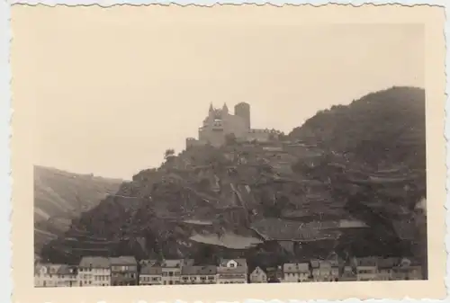 (F7521) Orig. Foto Burg Katz in Sankt Goarshausen, 1930er