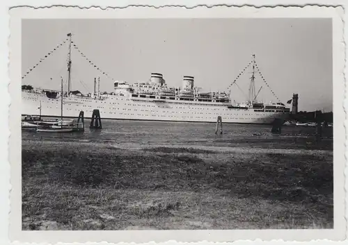 (F7497) Orig. Foto Passagierschiff "Milwaukee" im Hafen, 1930er