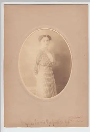 (F74) Original Foto um 1900 Frau (Kabinettfoto)
