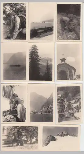 (F7374) 54x Orig. Foto Hallstatt, Umgebung u.a., Bergtouren, Ansichten, Reisefo