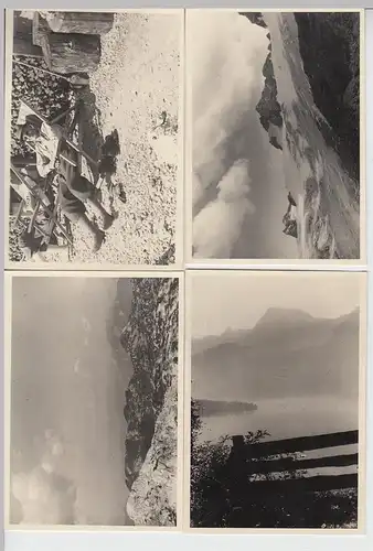 (F7373) 9x Orig. Foto Hallstatt, Umgebung u.a., Reisefotos 1940