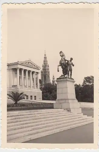 (F7351) Orig. Foto Wien, Rathaus, Partie 1940