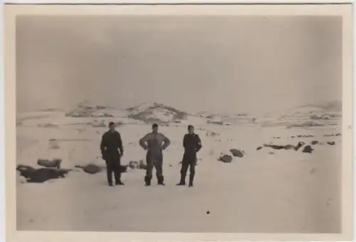 (F735) Orig. Foto Wehrmachts-Soldaten in Winterlandschaft, 1940er