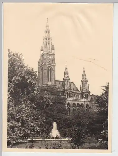 (F7344) Orig. Foto Wien, Rathaus, Partie 1940