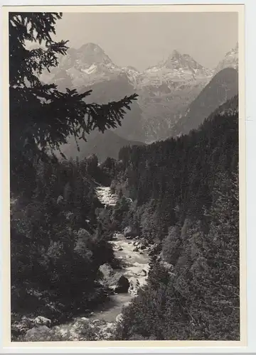 (F7256) Orig. Foto Saalach, Blick zu Leoganger Steinberge 1939